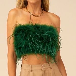 Lamarque Zaina Feather Bustier Top for Women